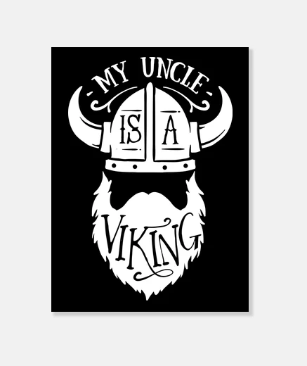 Tableau famille viking barbu vikings barbus