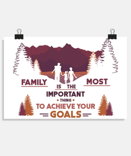 Poster family and nature