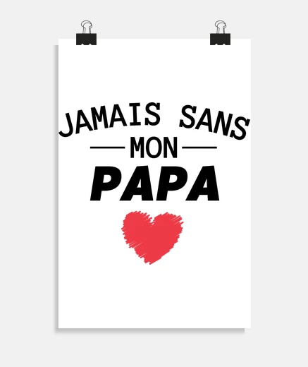 Poster family never without my dad gift