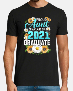 Family of Graduate Matching Shirts Proud Aunt Of A Class of 2021 Grad Graduation Gift For Her Him Su