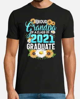 Family of Graduate Matching Shirts Proud Grandpa Of A Class of 2021 Grad Graduation Gift For Sunflow