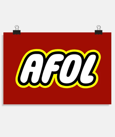 Poster fan degli adulti di lego