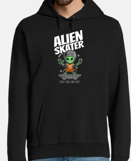 fan dello skateboard skater alieno