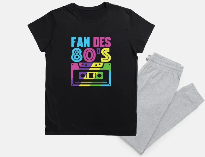 Pijama fanático de los 80