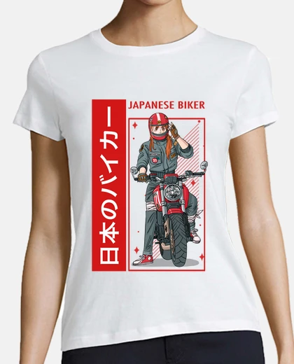 Camiseta fanáticos del motorista japonés motocic