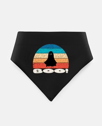 Mascotas fantasma di halloween al tramonto vinta