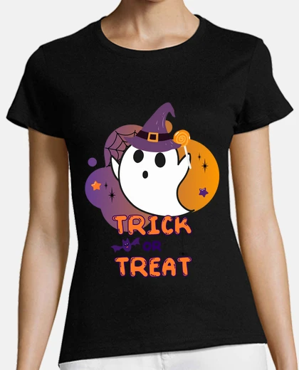 T-shirt fantasma inspector dolci di halloween