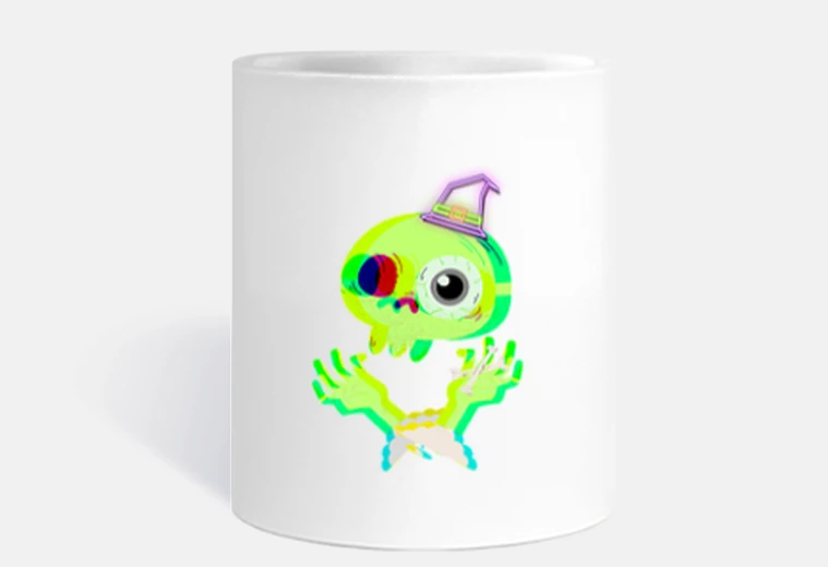 Taza Fantasma verde
