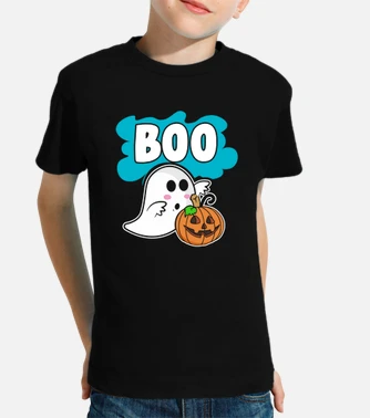 T-shirt bambino fantasma boo halloween