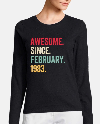 T-shirt fantastico dal compleanno di febbraio 1
