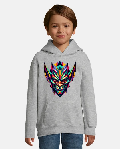 Kids fantasy polygonal dark elf