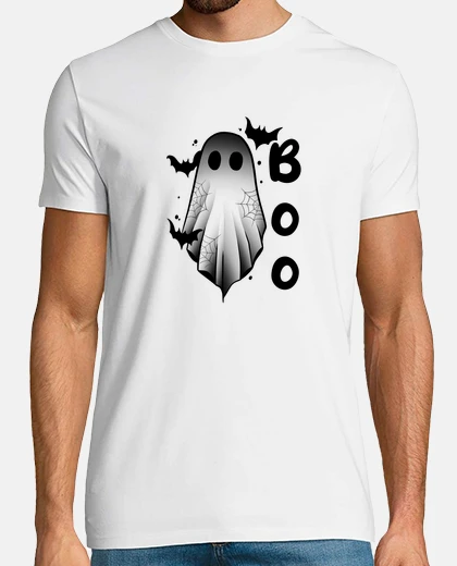 Tee-shirt Fantôme boo et chauves-souris Halloween