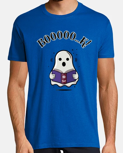 Tee-shirt fantôme lisant un livre - book - boo