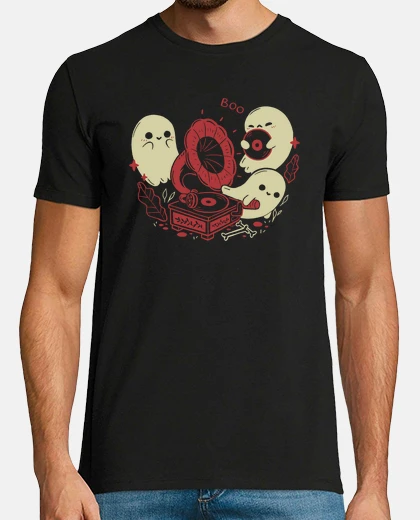 Tee-shirt fantômes de gramophone mignons et effra