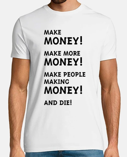 T-shirt fare soldi - fare più soldi - nero