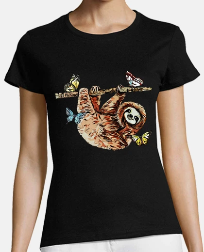 T-shirt farfalle di bradipo farfalla di bradipo