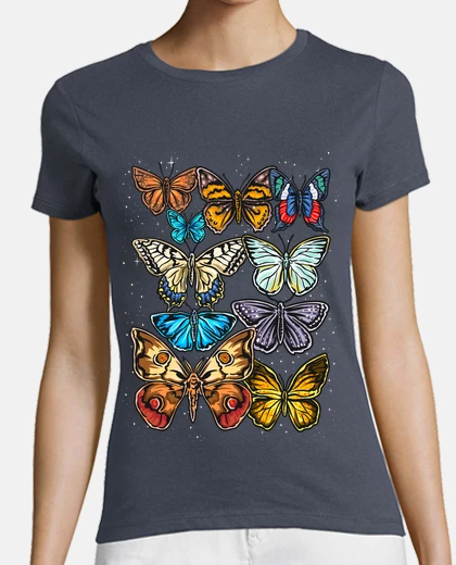 T-shirt farfalle graziosi animali insetti natura