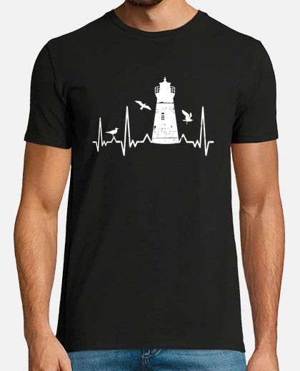 T-shirt faro battito cardiaco fari costa