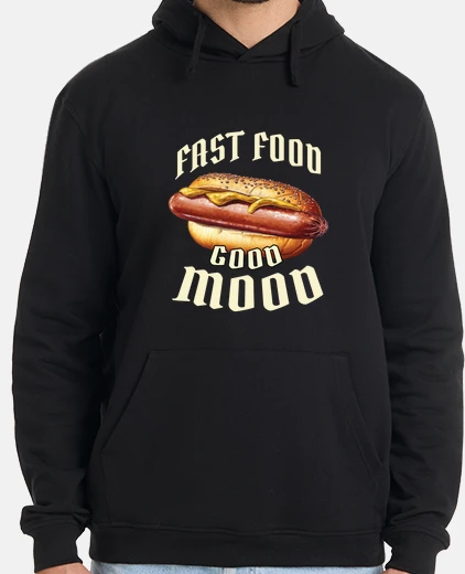 Sudadera fast food hot dog good vibes
