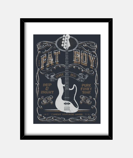 Quadro fat ragazzo di jazz