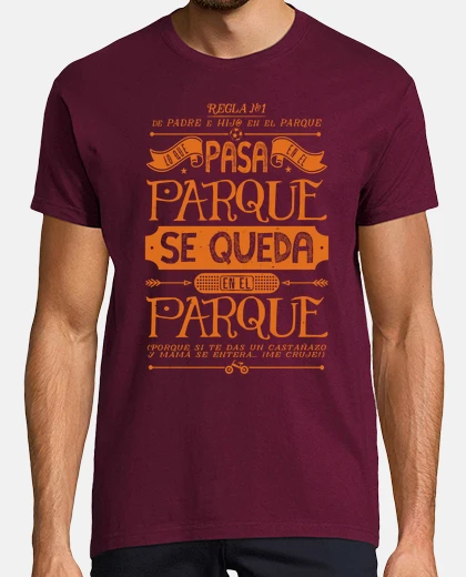T-shirt father and hij @: rule no. 1 - orange
