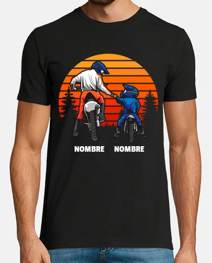 father and son motocross gift father&#39;s day dad biker
