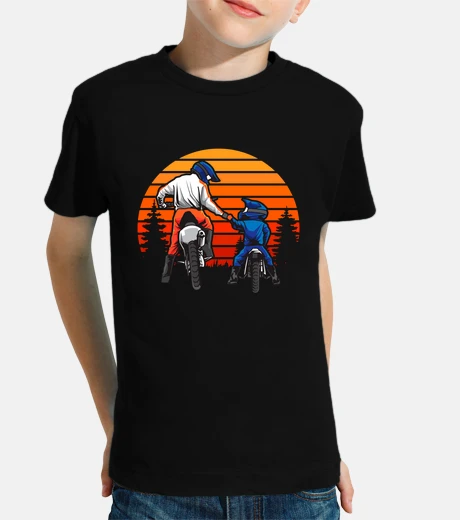 Kids father and son motocross gift father&#39;s day dad biker