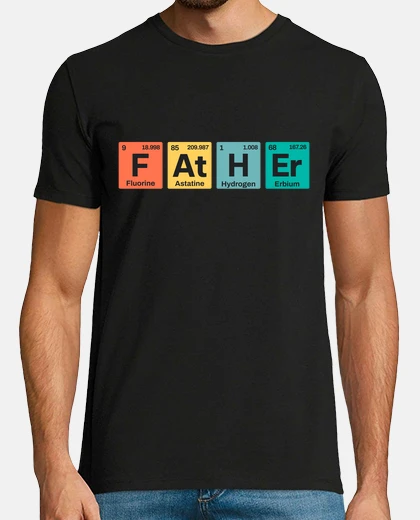 T-shirt father dad father periodic table father&#39;s day