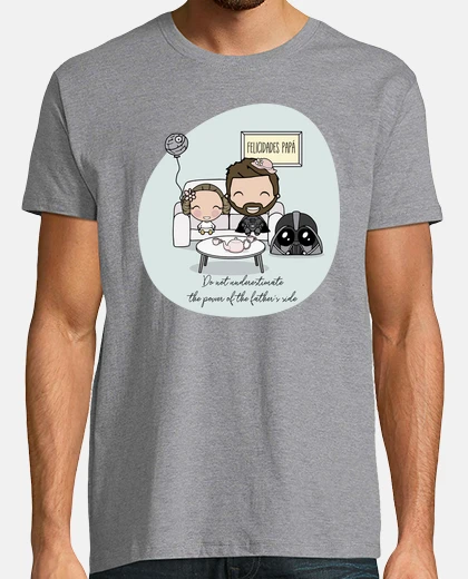 T-shirt father&#39;s day darth vader beard and leia