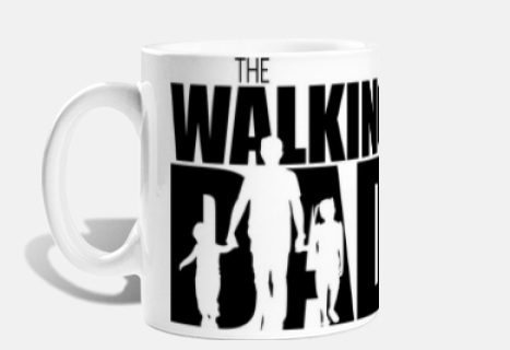father&#39;s day mug the walking dad