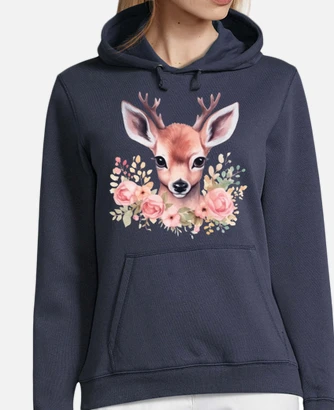 Cute deer hoodie sale