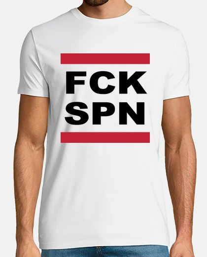 T-shirt fck uomo spn bianco