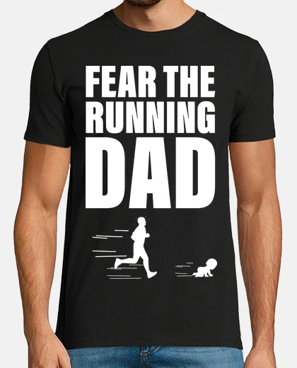 T-shirt fear il papà che corre papà e baby fun