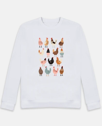 Hoodie Feathered Fashion Vintage Chicken Vibes