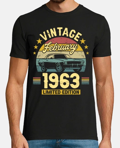 T-shirt Febbraio 1963 60 Anni Compleanno