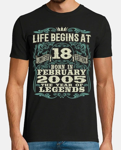 T-shirt Febbraio 2005 - 18 anni