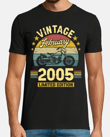T-shirt Febbraio 2005 18 Anni Compleanno