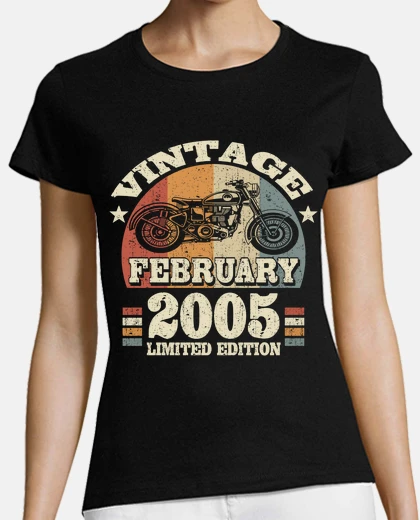 T-shirt febbraio 2005 compleanno - 18 anni