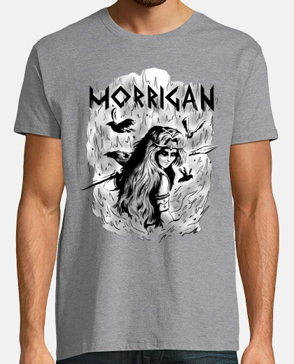 Tee-shirt fee guerrière  celte morrigan viking épais chasse 