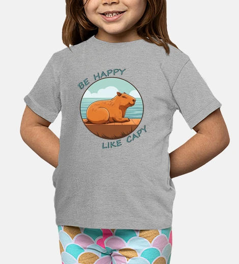 Abbigliamento felice come un capibara