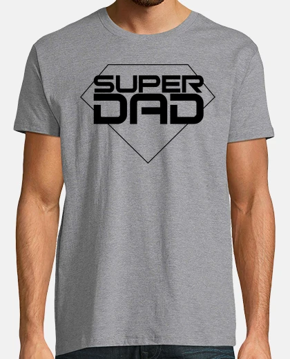 T-shirt felice day padri - uomo, maniche corte, vigore grigio, qualità extra regali festa del papà originali