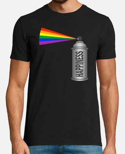 T-shirt felicità rainbow