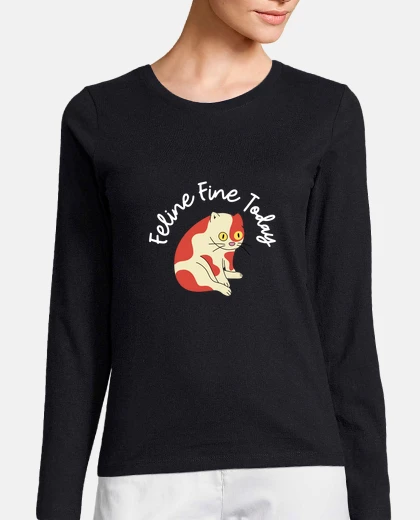 Tee-shirt félin bien aujourd39hui - cadeau de jeu