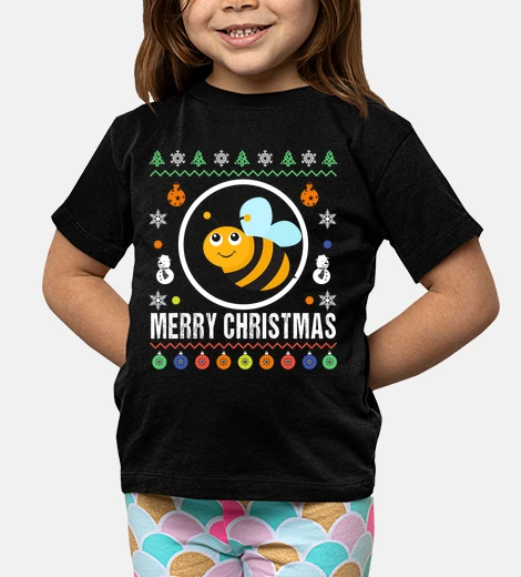 Ropa feliz navidad abeja feo suéter navidad