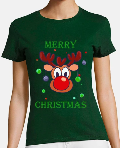 Camiseta feliz navidad reno gracioso navidad