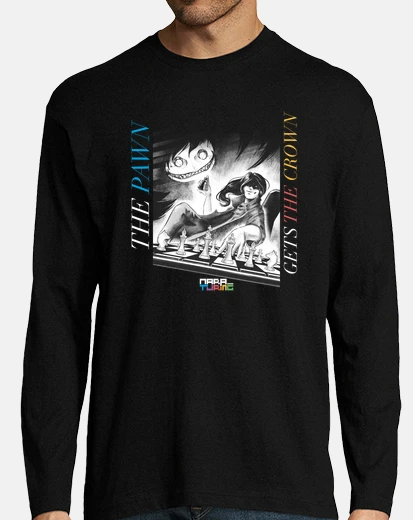 T-shirt felpa con cappuccio nera da uomo il senza ottiene la crown