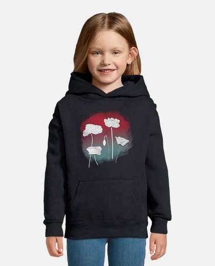 Abbigliamento felpa papaveri bambini