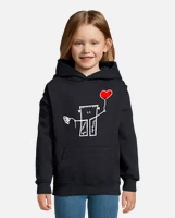 Felpa per bambini con cappuccio per bambini f. tostadora