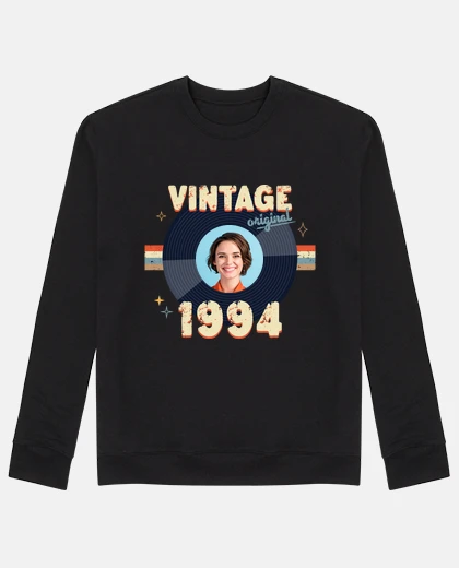 felpa vintage 1994 con foto personalizzabile