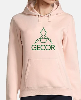 felpa rosa con cappuccio da donna